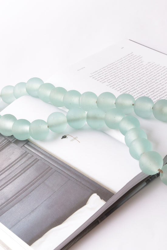 Bead Collar de vidrio color Turquesa