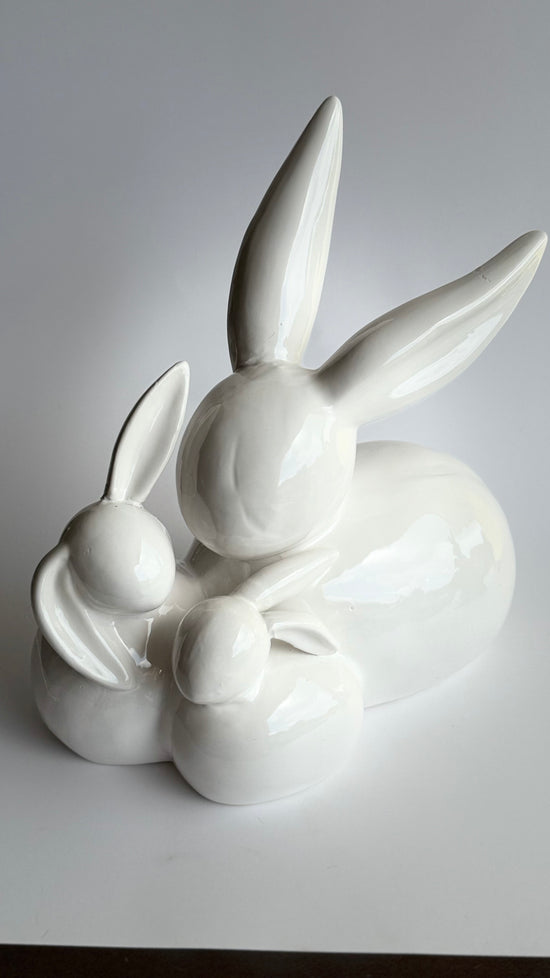 Conejo Modern Bunny mama y 2 hijos