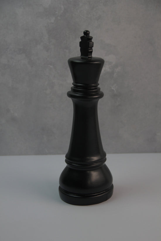 Pieza de ajedrez negra "Rey"